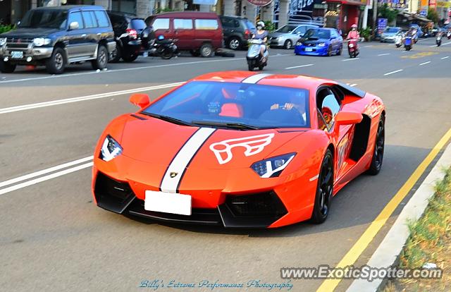 Lamborghini Aventador spotted in Changhua, Taiwan