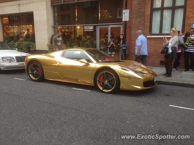Ferrari 458 Italia spotted in London, United Kingdom
