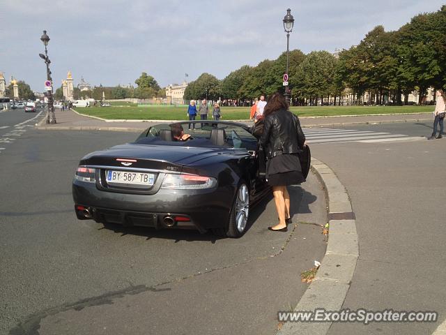 Aston Martin DBS spotted in Paris, France