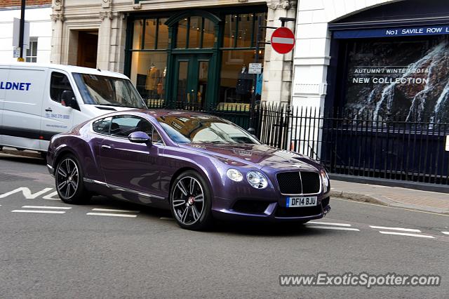 Bentley Continental spotted in London, United Kingdom