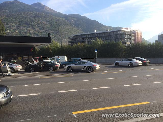 Porsche 911 spotted in Visp, Switzerland