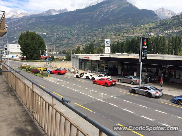 Porsche 911 spotted in Visp, Switzerland