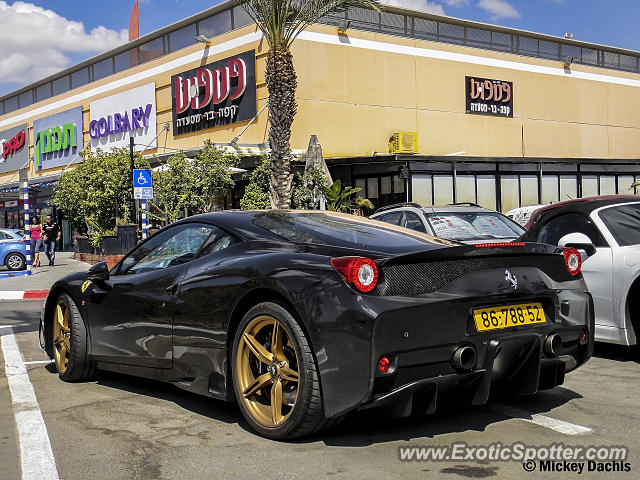 Ferrari 458 Italia spotted in Be'er Sheva, Israel