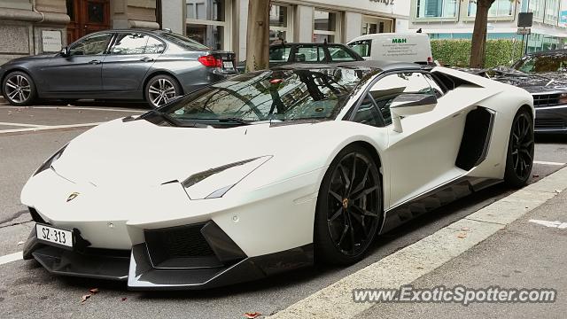 Lamborghini Aventador spotted in Zurich, Switzerland