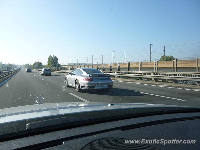 Porsche 911 Turbo spotted in Valenciennes, France