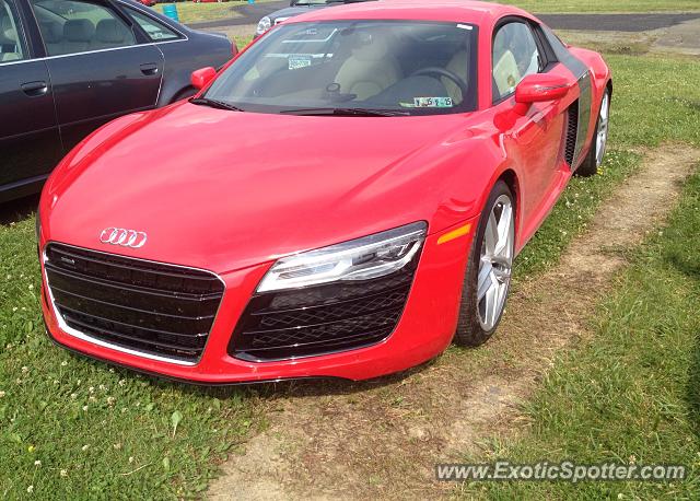Audi R8 spotted in Watkins Glen, New York