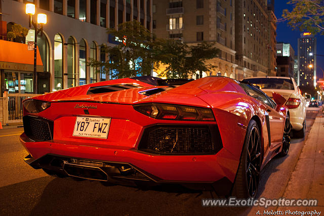 Lamborghini Aventador spotted in Montreal, Canada
