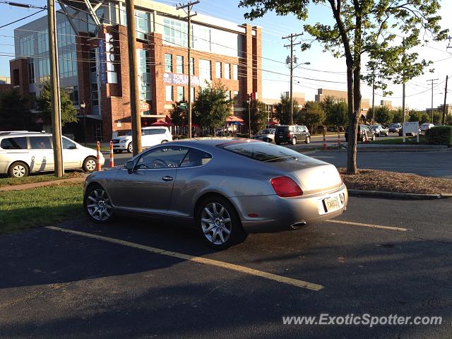 Bentley Continental spotted in Charlotte, North Carolina