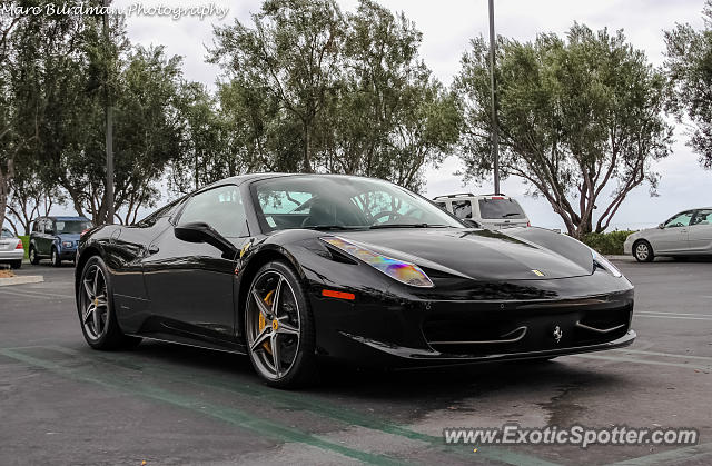 Ferrari 458 Italia spotted in Newport Beach, California