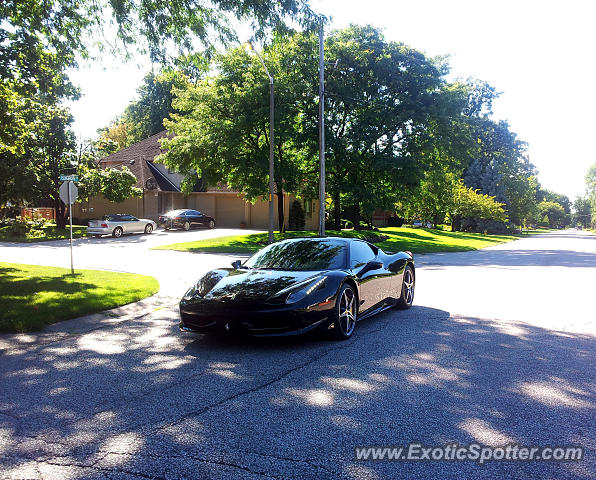 Ferrari 458 Italia spotted in Windsor, Ontario, Canada