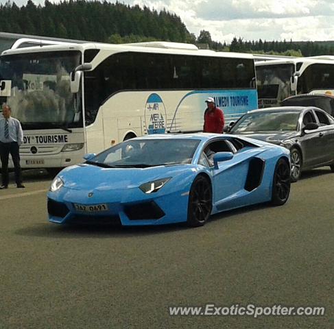 Lamborghini Aventador spotted in Liège, Belgium