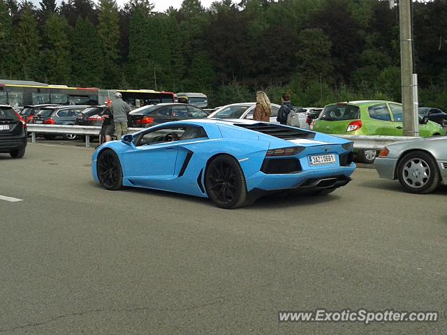 Lamborghini Aventador spotted in Liège, Belgium