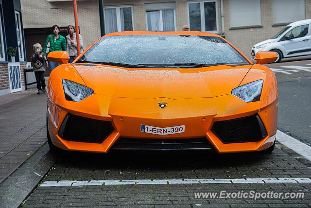 Lamborghini Aventador spotted in Knokke-Heist, Belgium