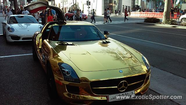 Mercedes SLS AMG spotted in Beverly hills, California