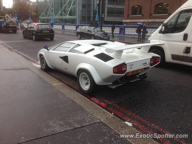 Lamborghini Countach spotted in London, United Kingdom