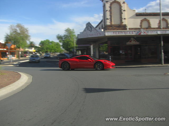 Ferrari 458 Italia spotted in Benalla, Australia
