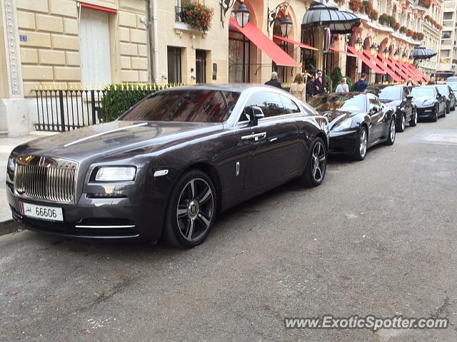 Rolls Royce Wraith spotted in Paris, France
