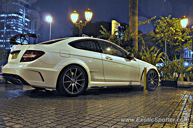 Mercedes C63 AMG Black Series spotted in Bukit Bintang KL, Malaysia