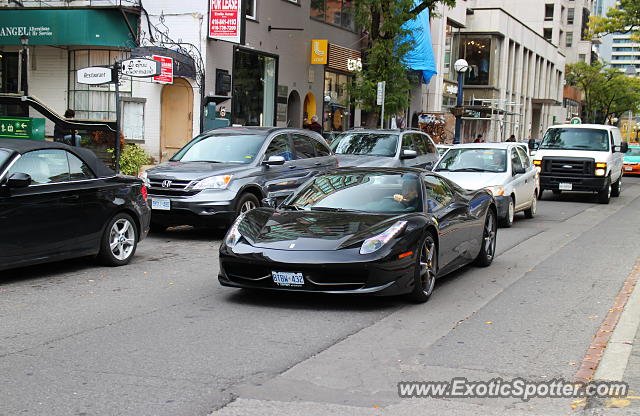 Ferrari 458 Italia spotted in Toronto, Canada