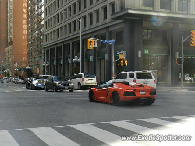 Lamborghini Aventador spotted in Toronto, Canada