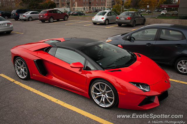 Lamborghini Aventador spotted in Montreal, Canada
