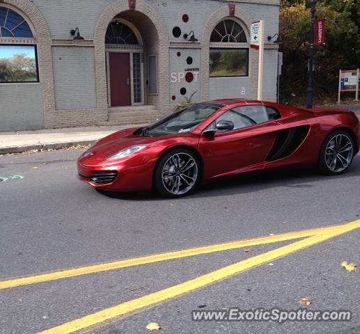 Mclaren MP4-12C spotted in Easton, Pennsylvania