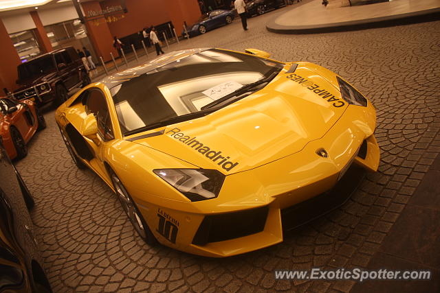 Lamborghini Aventador spotted in Dubai moe, United Arab Emirates