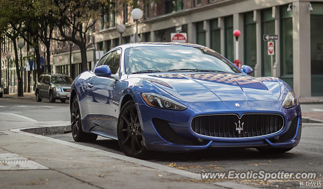 Maserati GranTurismo spotted in Boston, Massachusetts