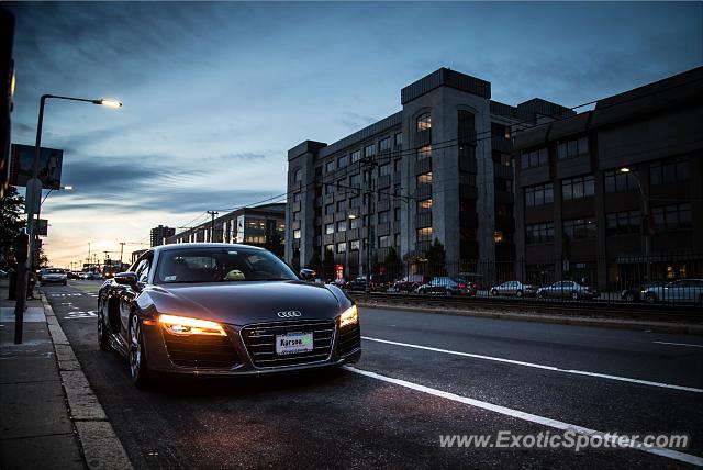 Audi R8 spotted in Boston, Massachusetts