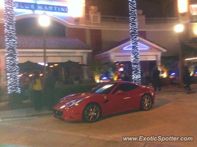 Ferrari California spotted in Fort lauderdale, Florida