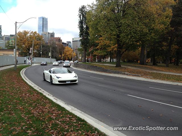 Ferrari 458 Italia spotted in Toronto, Canada