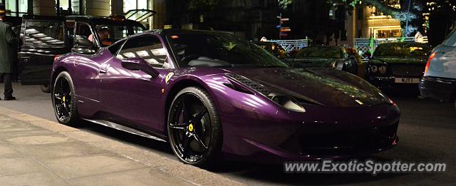 Ferrari 458 Italia spotted in London, United Kingdom