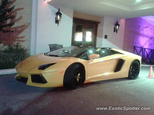 Lamborghini Aventador spotted in Houston, Texas