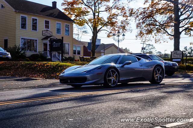 Ferrari 458 Italia spotted in Bernardsville, New Jersey