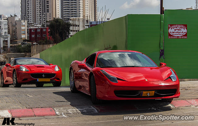 Ferrari 458 Italia spotted in Tel Aviv, Israel