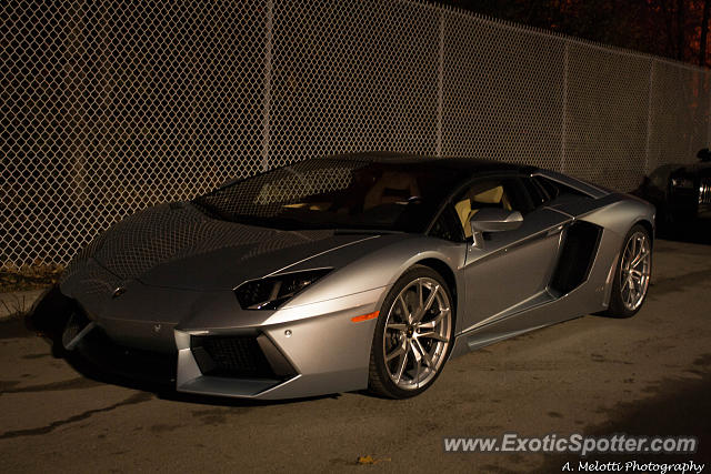 Lamborghini Aventador spotted in Montreal, Canada