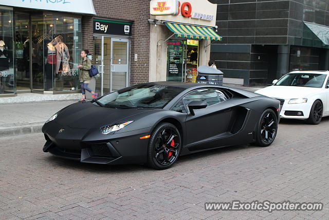 Lamborghini Aventador spotted in Toronto, Canada