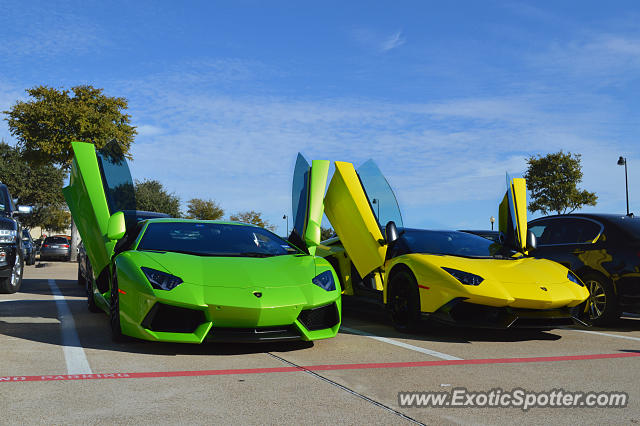 Lamborghini Aventador spotted in Dallas, Texas