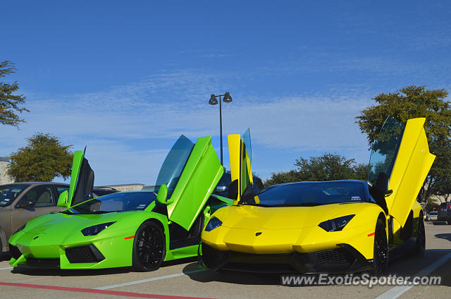 Lamborghini Aventador spotted in Dallas, Texas