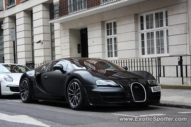 Bugatti Veyron spotted in London, United Kingdom
