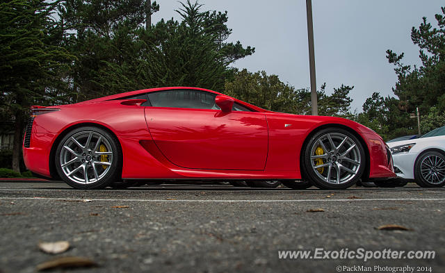 Lexus LFA spotted in Pebble Beach, California