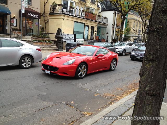 Ferrari California spotted in Toronto, Canada
