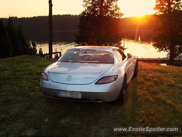 Mercedes SLS AMG spotted in Iława, Poland