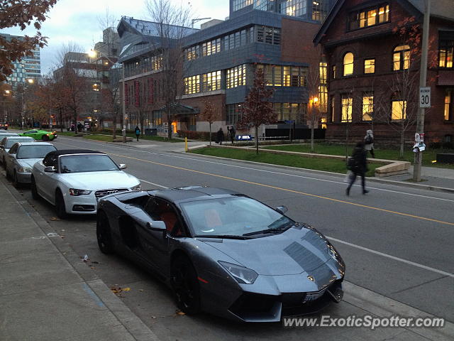 Lamborghini Aventador spotted in Toronto, Canada