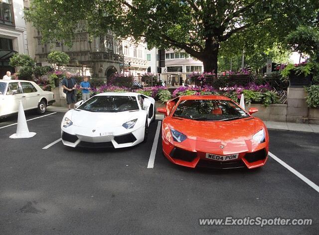 Lamborghini Aventador spotted in London, United Kingdom