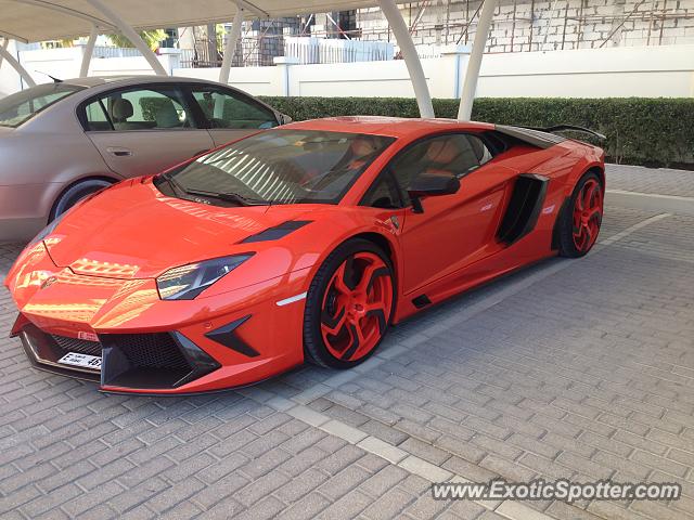 Lamborghini Aventador spotted in Dubai, United Arab Emirates