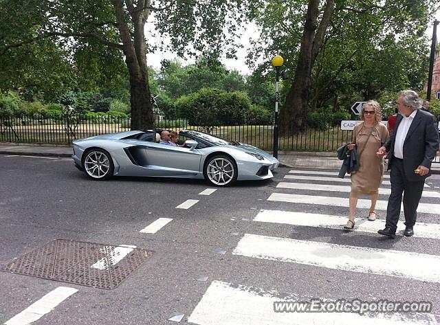 Lamborghini Aventador spotted in London, United Kingdom
