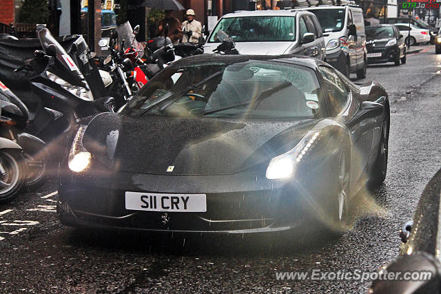 Ferrari 458 Italia spotted in London, United Kingdom