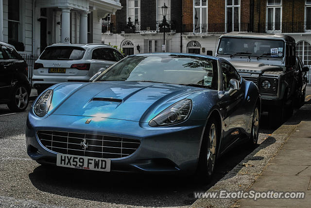 Ferrari California spotted in London, United Kingdom
