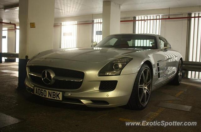 Mercedes SLS AMG spotted in London, United Kingdom